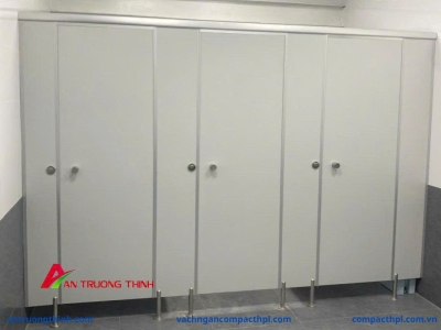 Vách ngăn vệ sinh Compact HPL | Chống nước, giá tốt [ An Trường Thịnh]