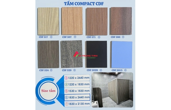 TẤM COMPACT CDF GIÁ SỈ TẠI KHO | BẢNG BÁO GIÁ TẤM COMPACT CDF
